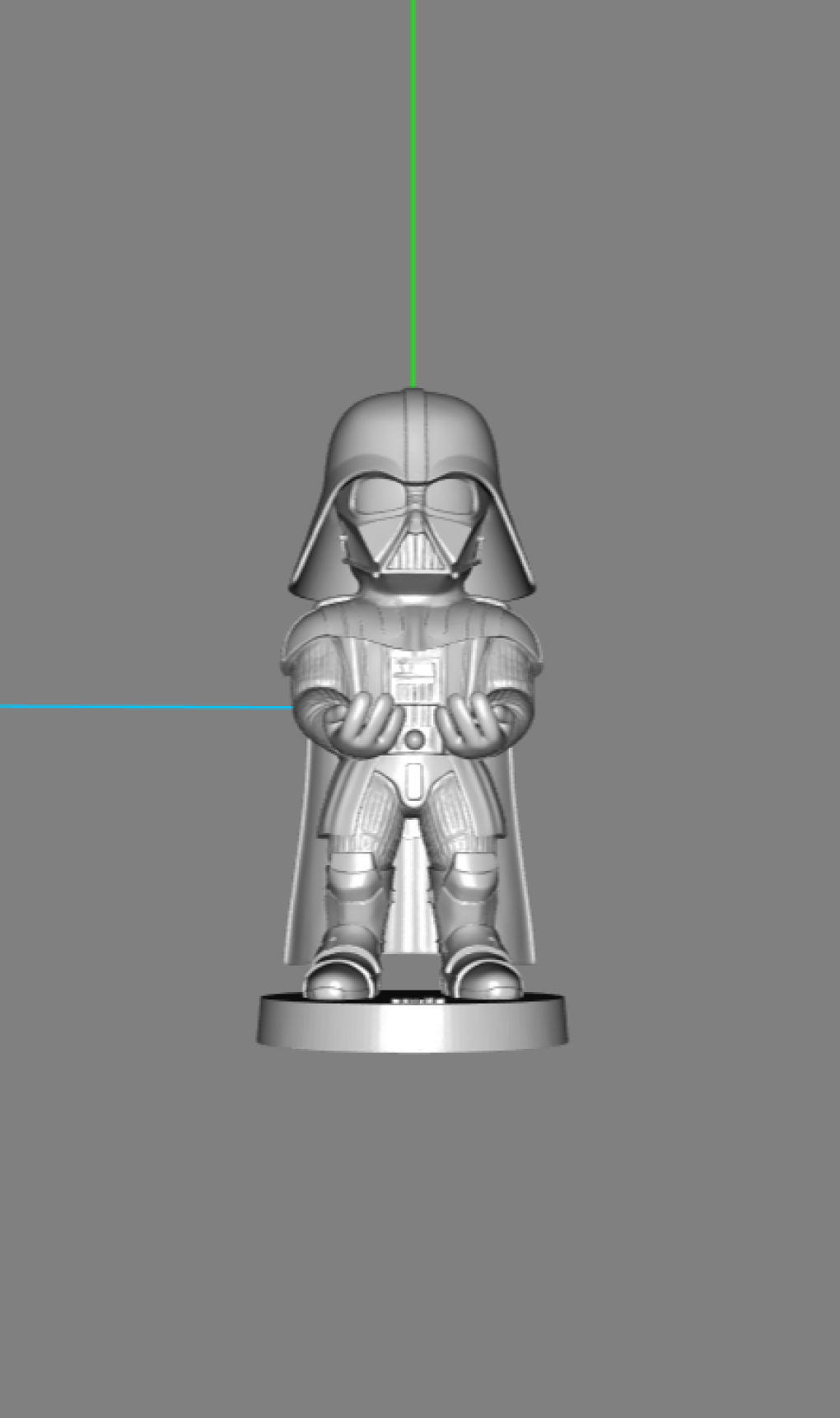 personagem em programa de visualização 3D